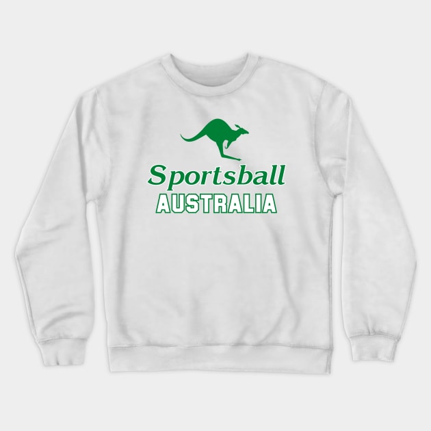 SPORTSBALL AUSTRALIA Caddy Green Crewneck Sweatshirt by Simontology